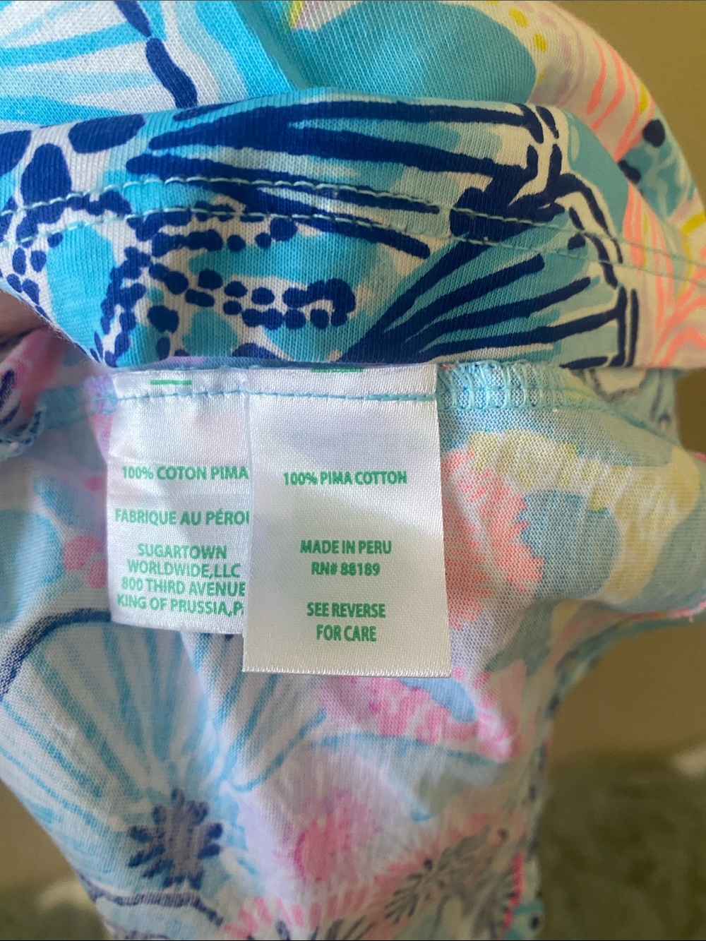 Lilly Pulitzer Blue Pink Floral Sleeveless Mini Dress - Picture 2 of 2